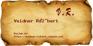 Veidner Róbert névjegykártya